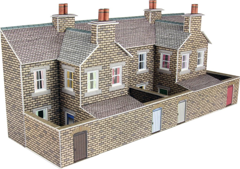 PN177 Metcalfe Low Relief Terraced House Backs Stone